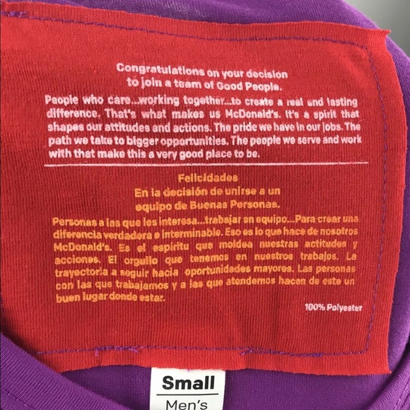 🔥 Sold! McDonalds Crew Top T-Shirt Lets Go - Picture 8 of 8